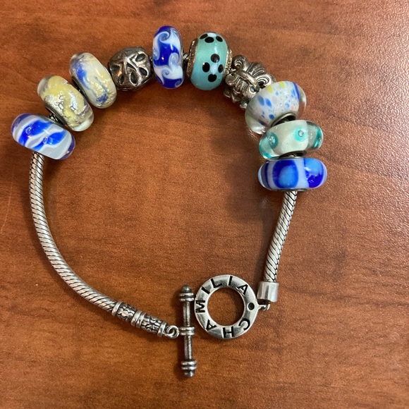 Chamilia Jewelry Chamilia Charm Bracelet With Charms Poshmark